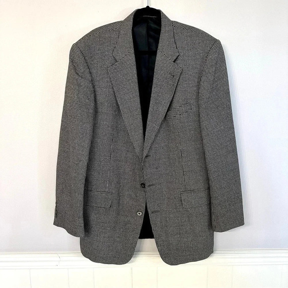 Fenzia S&K Men's Grey Silk/Wool Blend Sports Blazer Jacket Size 44L GUC - Picture 2 of 12